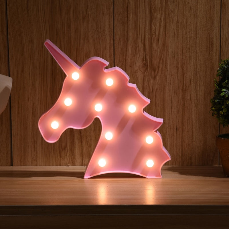 Unicornio Led Night Lights Unicorn Party 3D LED Table Lamp Novelty Animal Marquee Sign Letter Lamp Luminaria Baby Kids Toys Gift